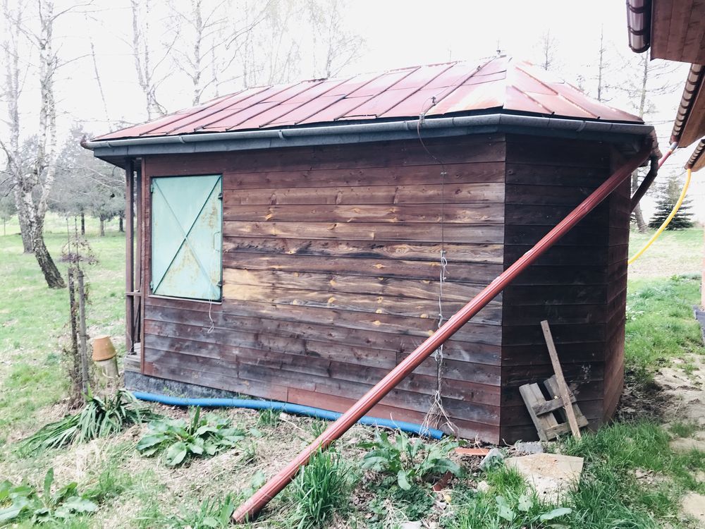 Domek drewniany - domek ogrodowy - domek dzialkowy