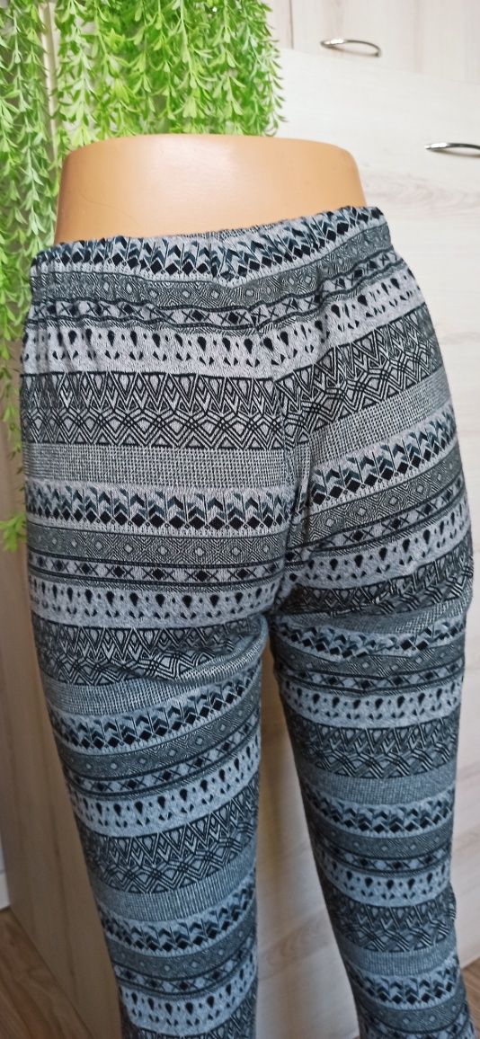 Sg Ciepłe zimowe legginsy 40 , L wzorzyste getry legginsy 40 , L