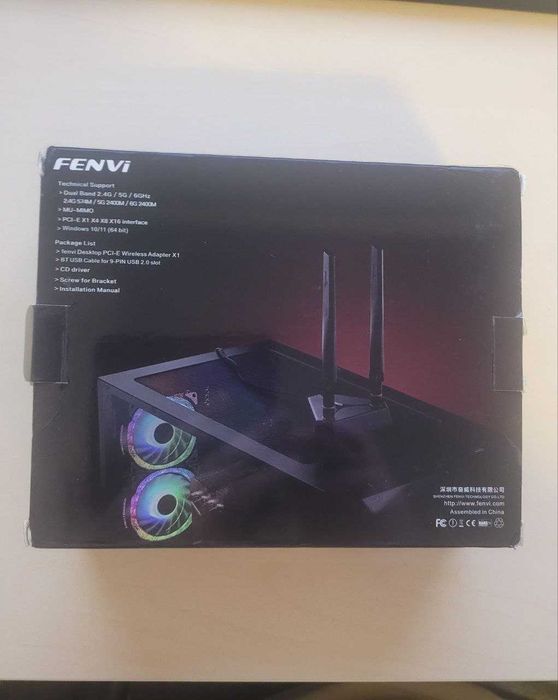 Адаптер Wifi 6E/ BT 5.3 Fenvi ax3000