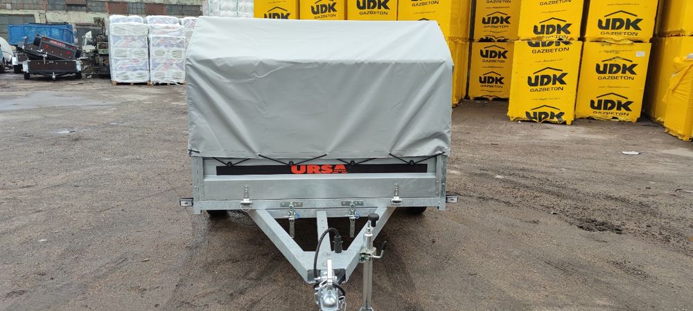 Прицеп бортовой оцинкованный 2.5х1.5 урса, ursa самосвал с тентом