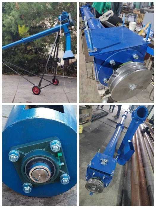 Шнек для зерна 133*2000, погрузчик шнековый, протравитель зерна