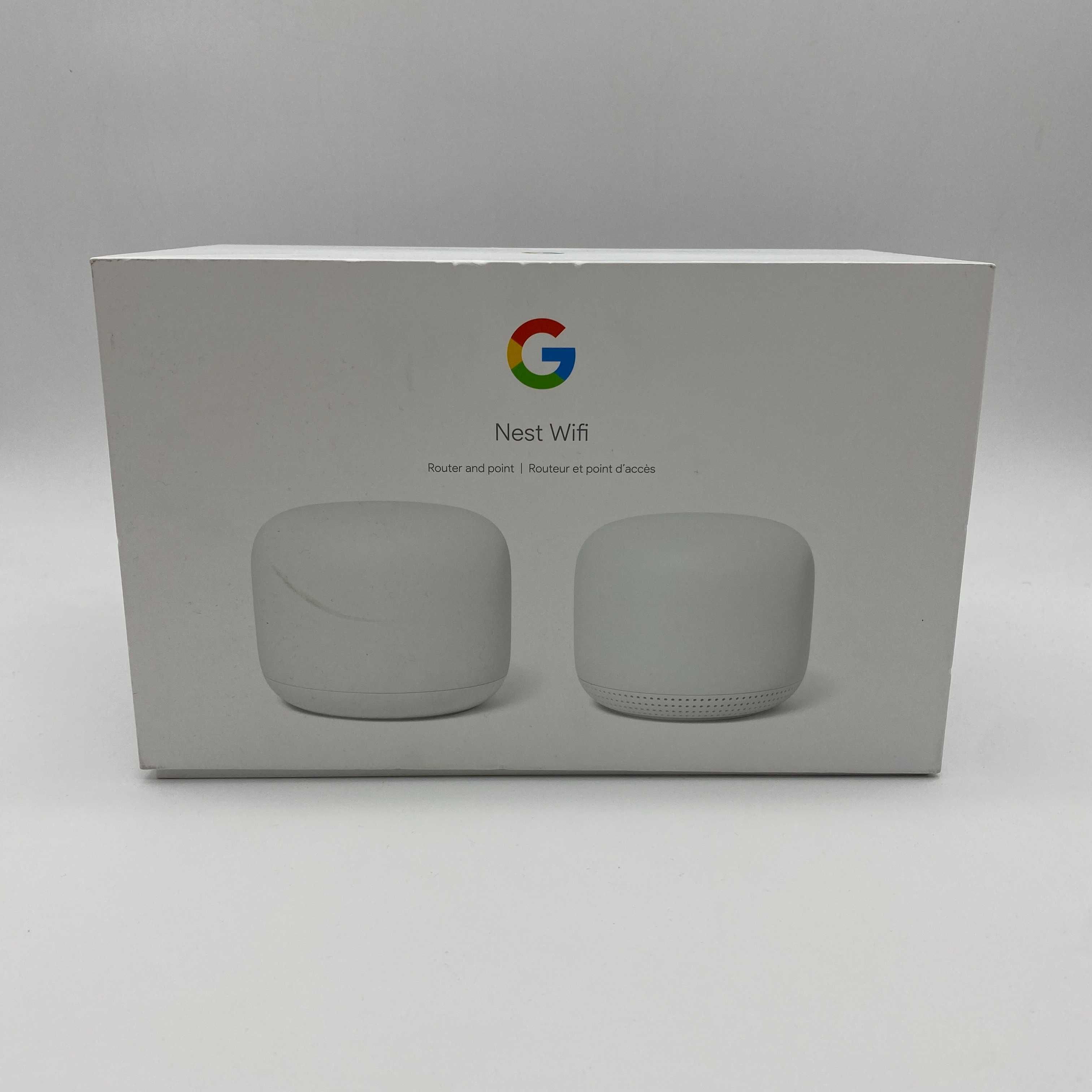 Роутер Google Nest WiFi Router with Point Snow fullbox *4313