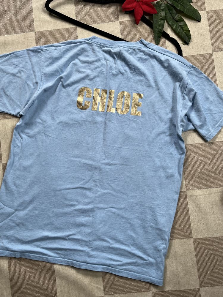 Friut the of loom niebieska bawełniana logo M z nadrukiem cotton 100%