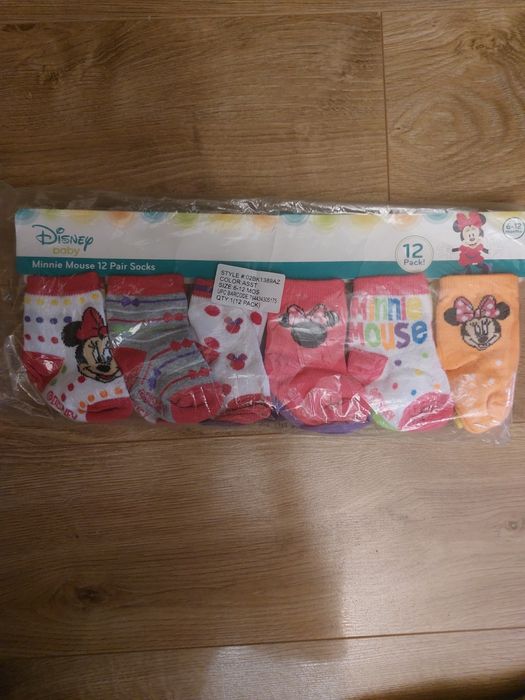 Дитячі носки 6-12 місяців 12 пар