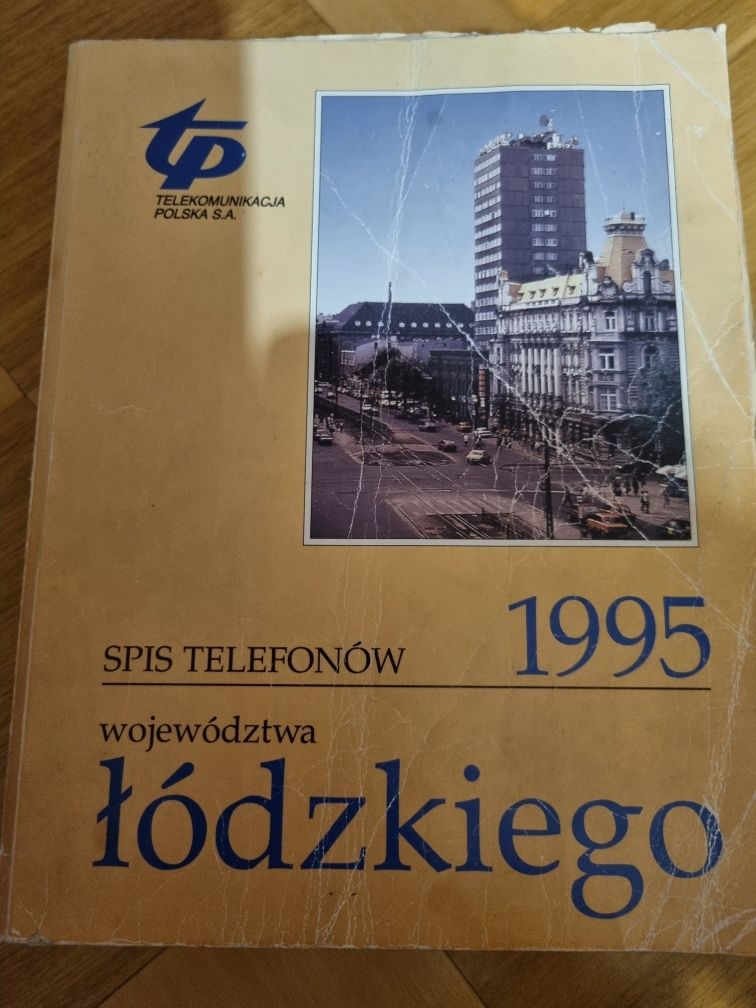 Książka telefoniczna woj łódzkiego z 1995r