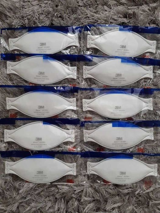 Maska 3M Aura 9330+ FFP3, 100 sztuk najlepsza ochrona produkcja UK