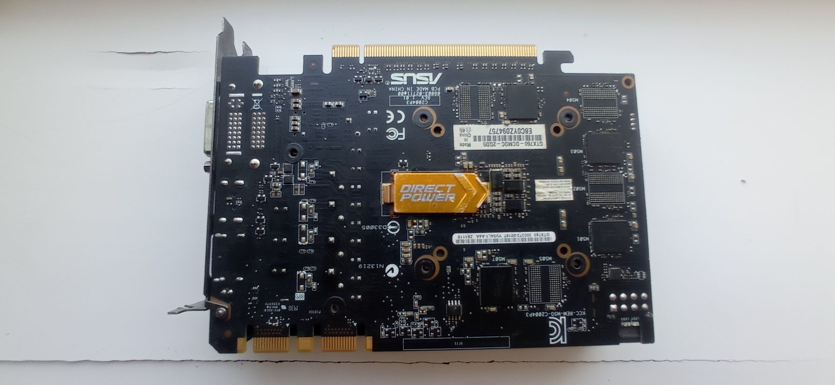 Видеокарта gtx760, ASUS,не работает
