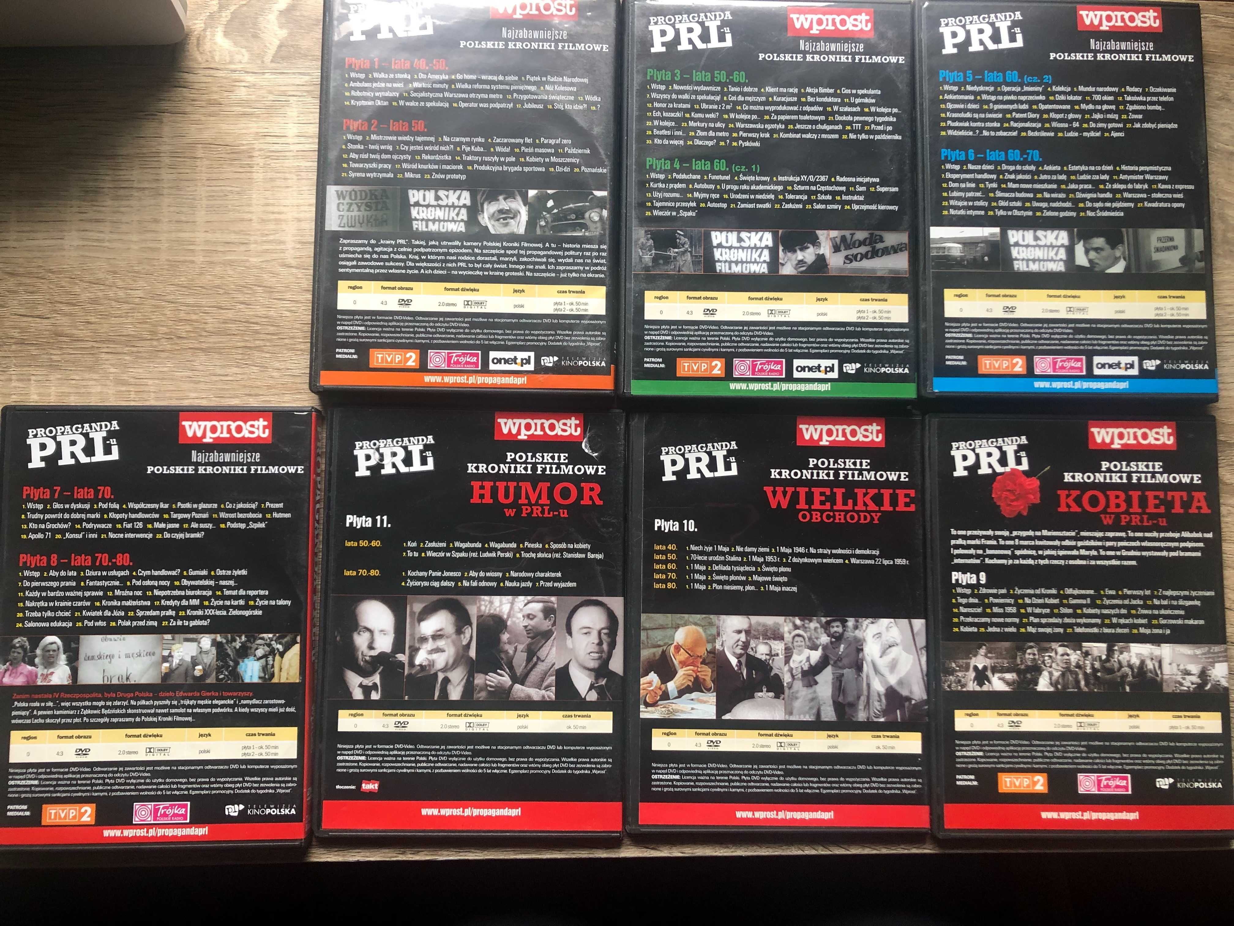 Wprost Propaganda PRL-u kolekcja DVD 11 części zestaw