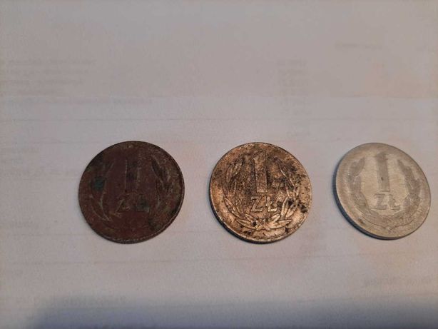 1 złoty 1949 roku 3 monety