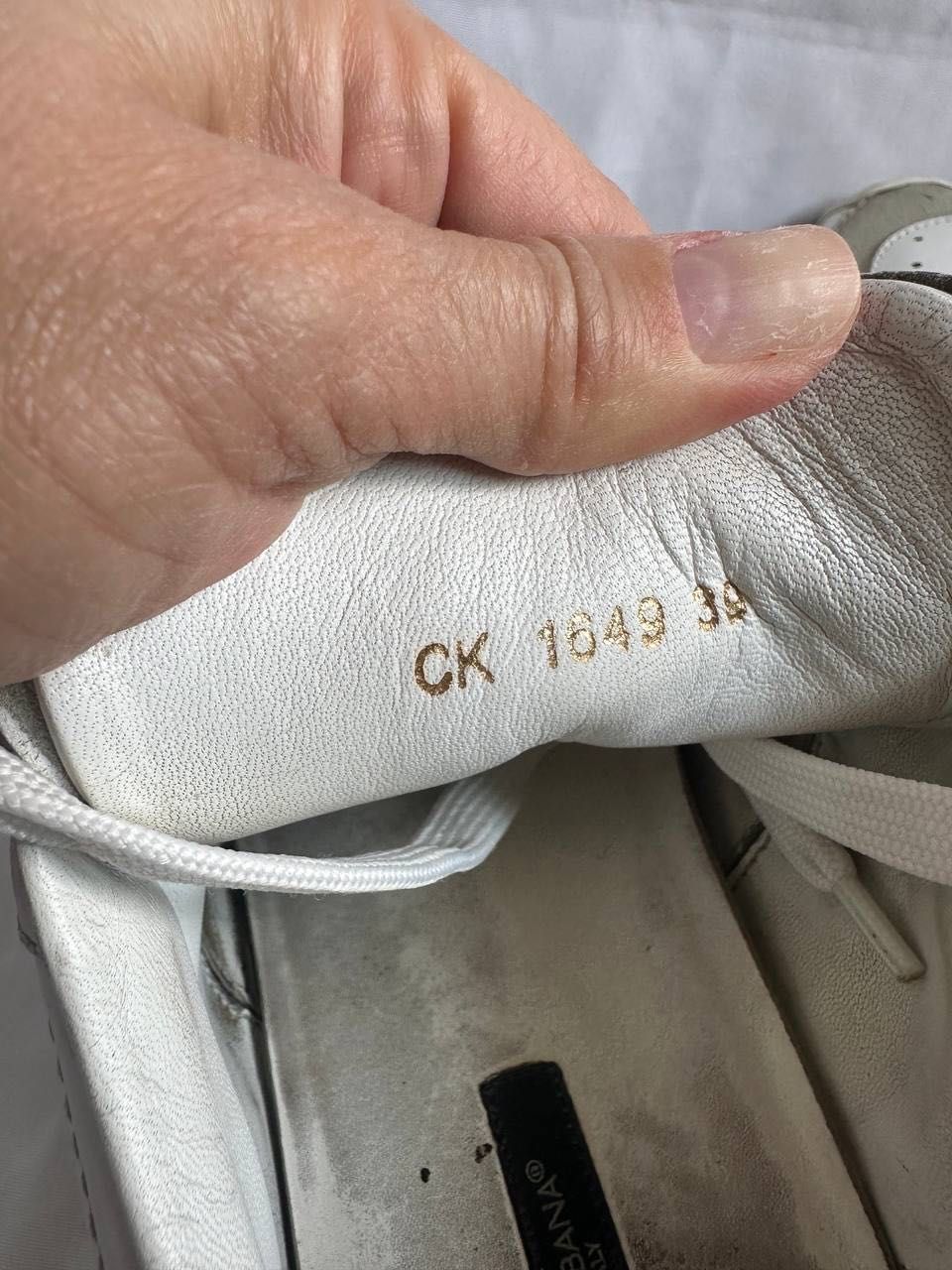 Шкіряні кросівки Dolce Gabbana