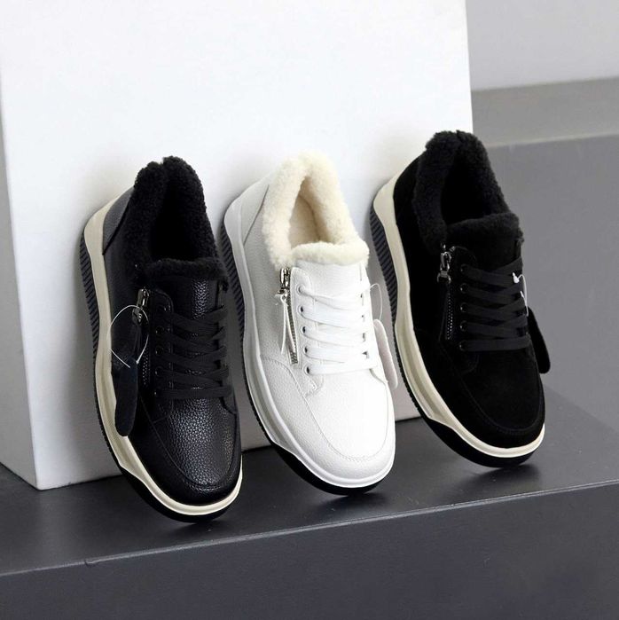 Жіночі шкіряні та замшеві кросівки, ЗИМА