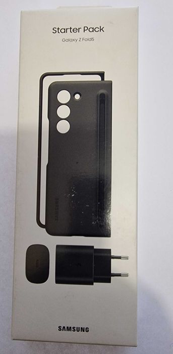 Samsung Z Fold 5 Czarny Pokrowiec+rysik+ zasilacz 25W Nowy oryginalny