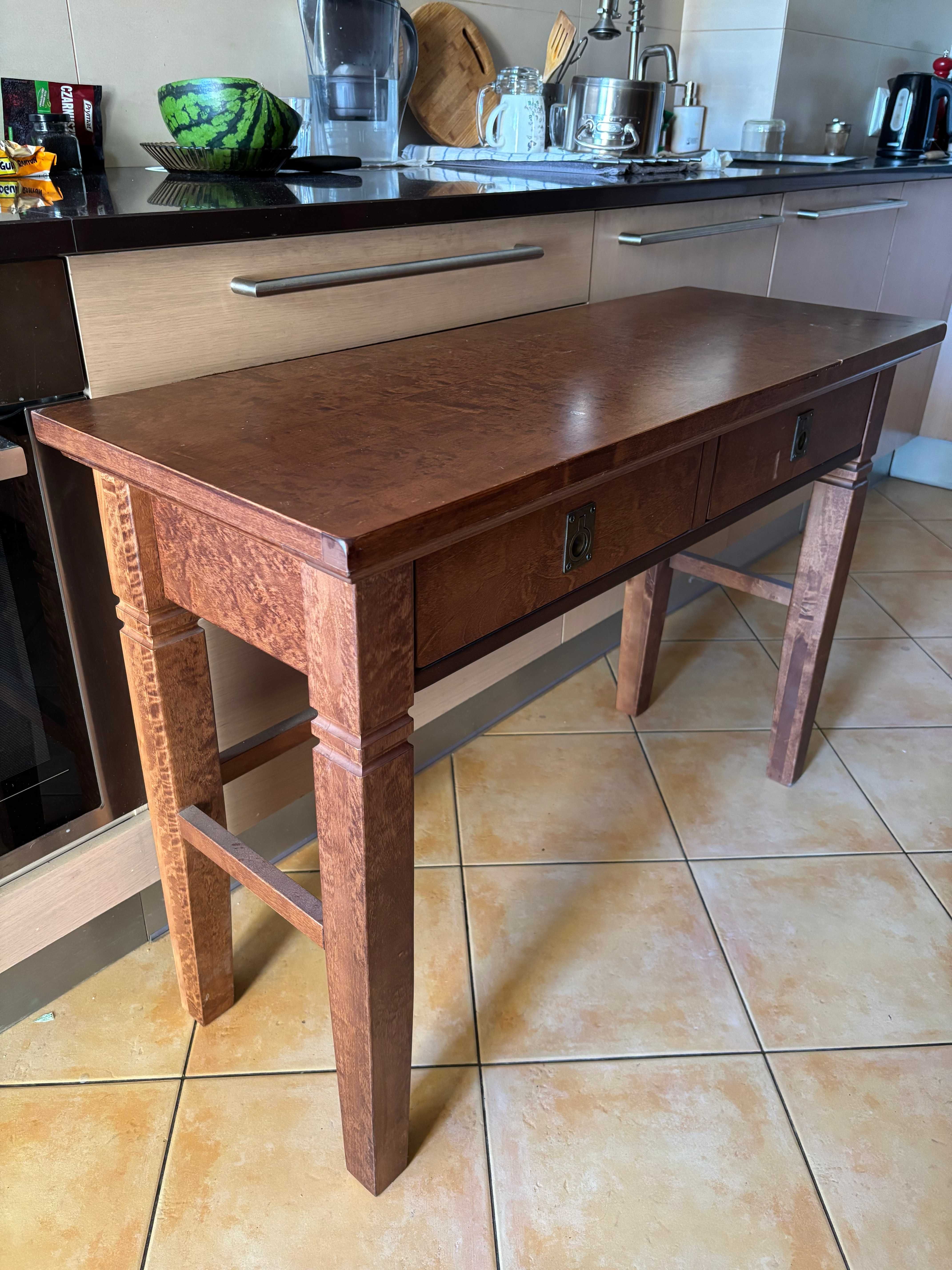 Toaletka z litego drewna 170x40cm.