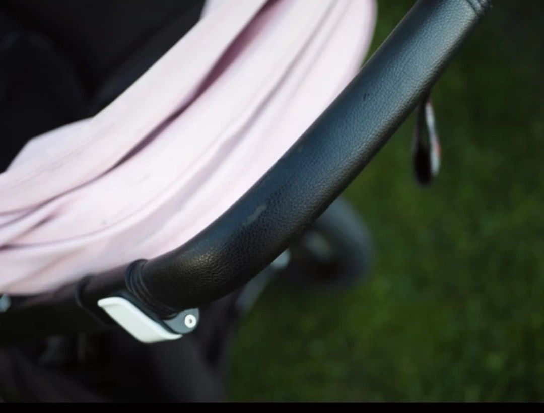 Bugaboo Cameleon 3 różowy gondola +  spacerówka, folia, adaptery