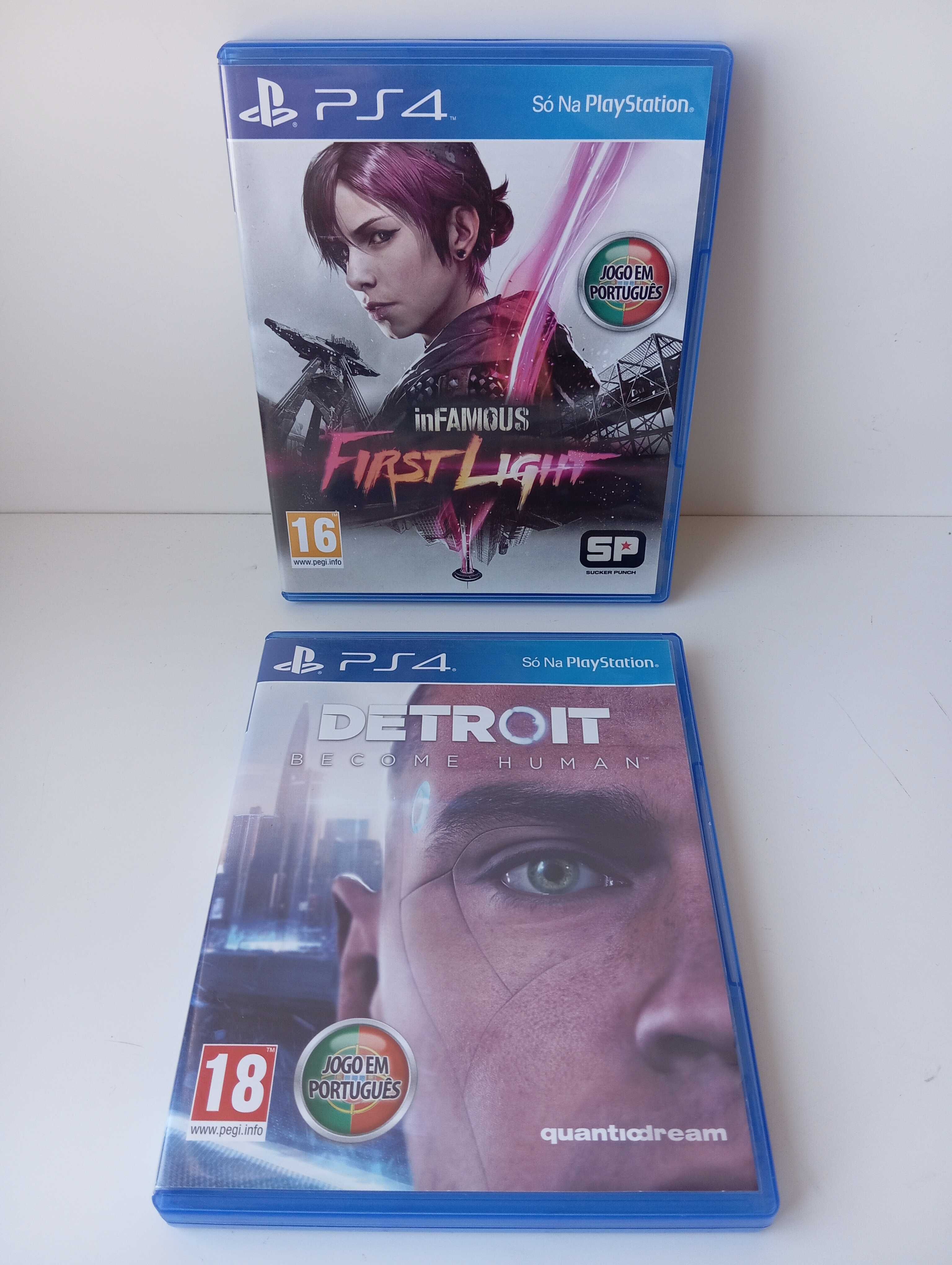 Infamous first light + Detroit become human, PS4 PlayStation 4