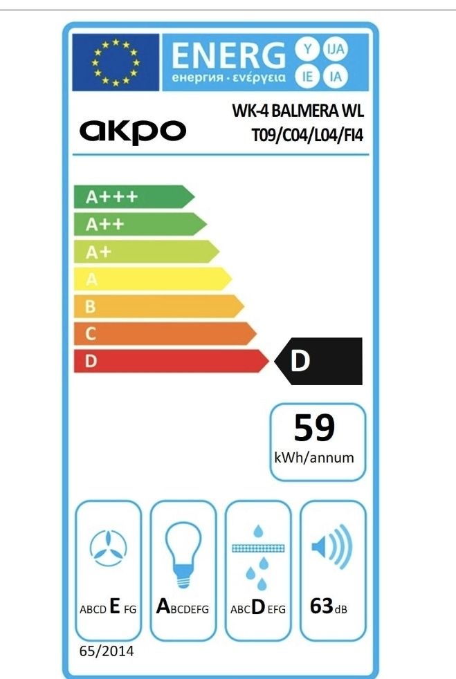 Okap kominowy WK-4 Balmera 40 cm złoty Akpo