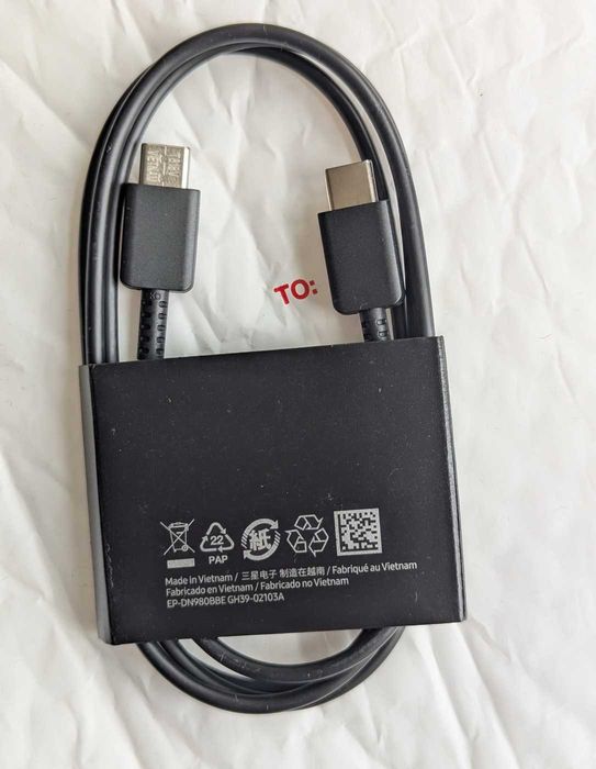 ГУРТ ОПТ Samsung Type C - Type C 100W 1м кабель швидка зарядка