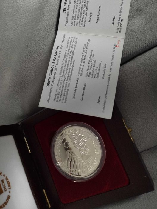 Moeda Prata - Presidência Portuguesa do Concelho da União Europeia