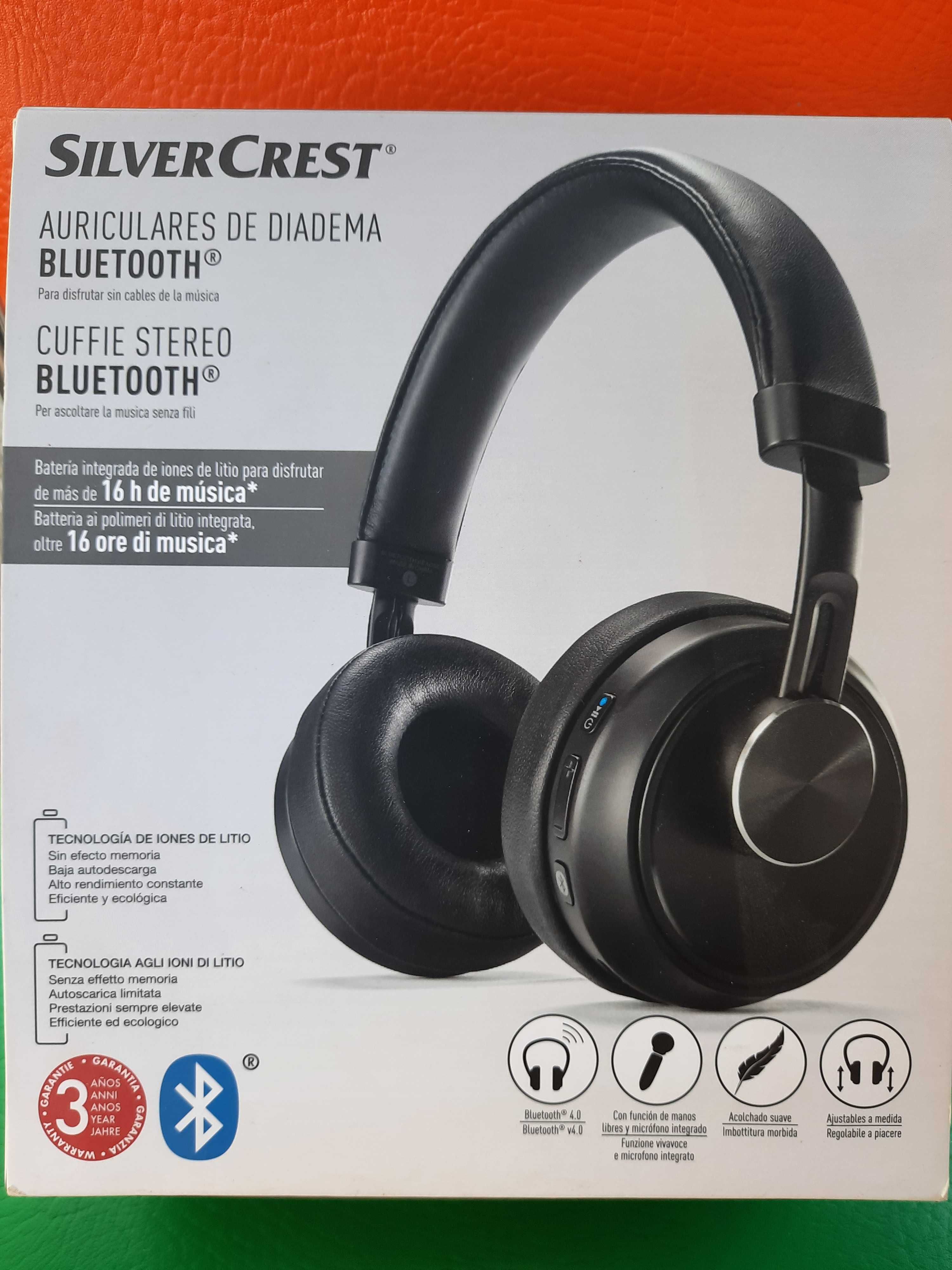 Auscultadores Bluetooth v4.0 SilverCrest