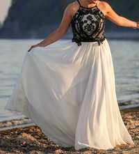 Niespotykana suknia ślubna czarno-biała