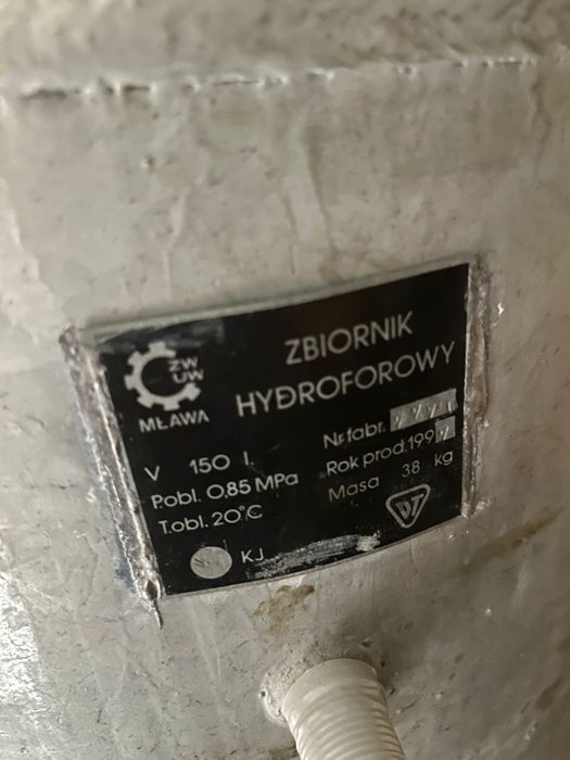 Zbiornik hydroforowy 150l i pompa