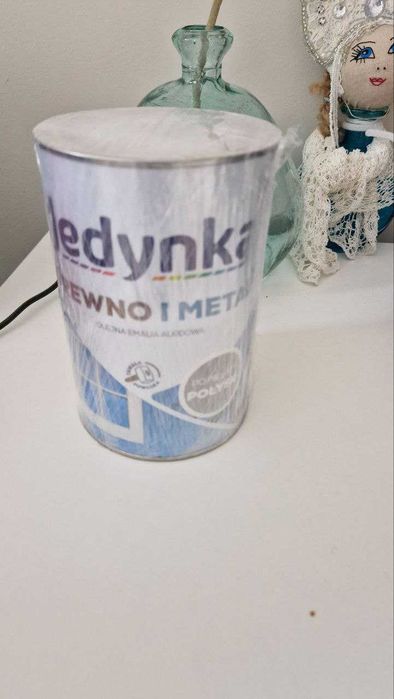 Farba Jedynka do drewna i metalu Popielaty Połysk 0,9l
