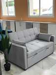 NOVO SOFA CAMA CINZA + entrega gratis