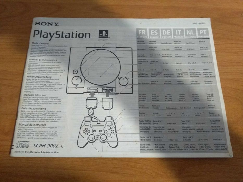 Instrukcja obsługi do Sony Playstation 1 SCPH-9002c