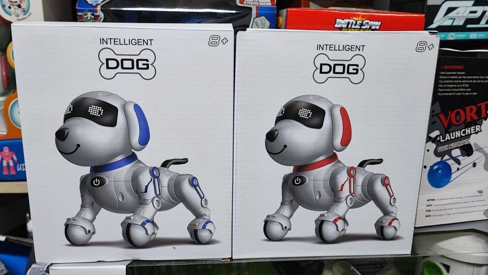 Собачка робот з пультом та сенсорним керуванням, інтерактивна, англій