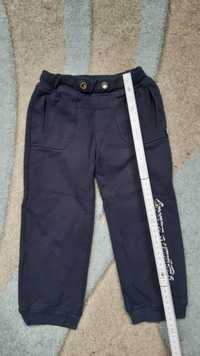 H&M 98 spodnie dresy granatowe dresowe