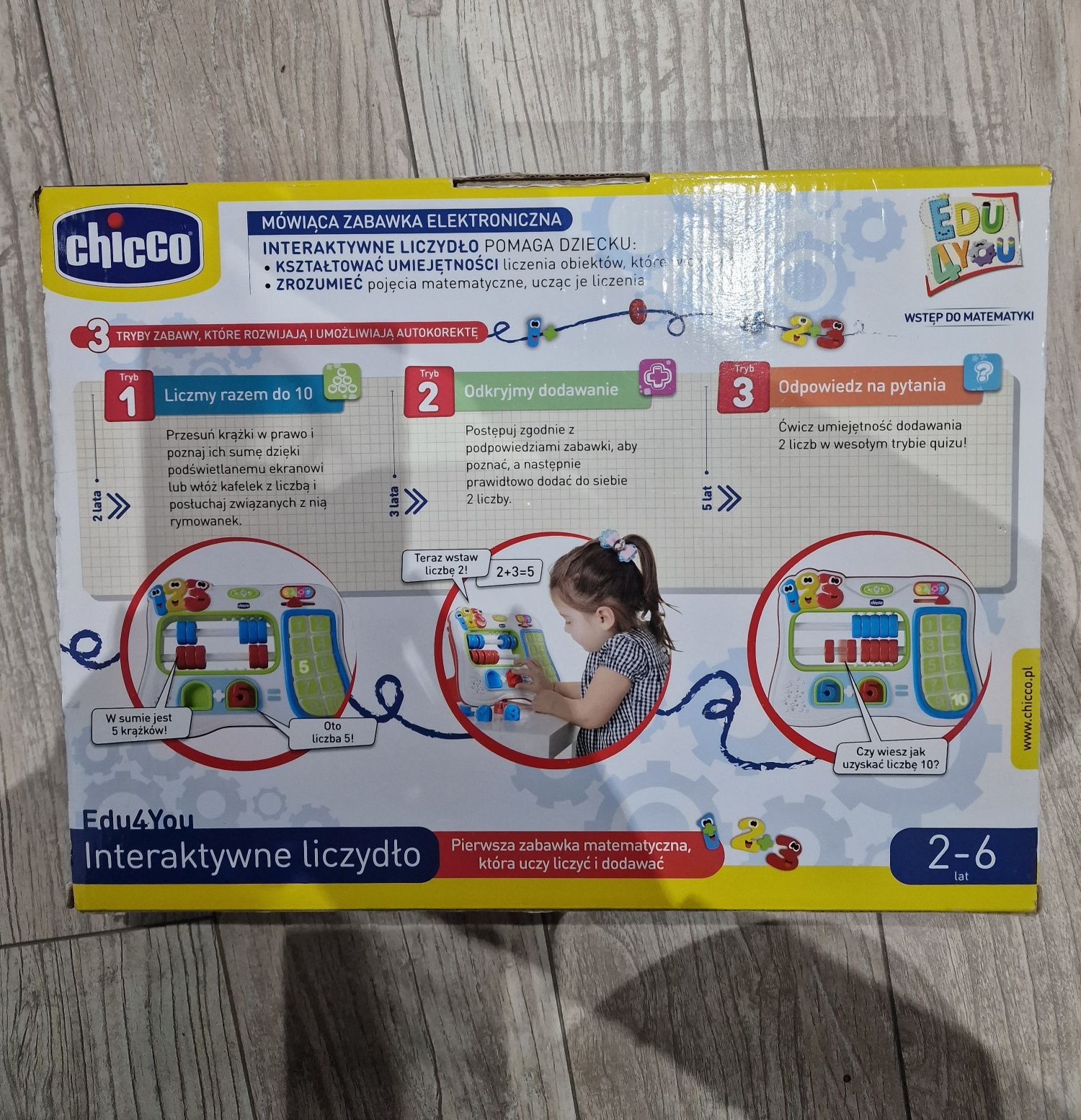 CHICCO Liczydło mówiące świecące 3 tryby EDU