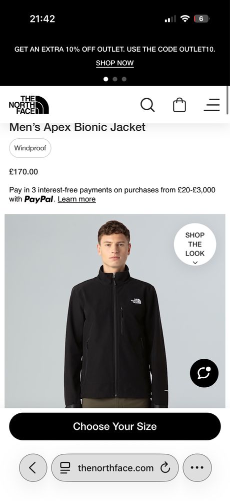 The North Face Apex Bionic Jacket (нова, оригінал, чоловіча)