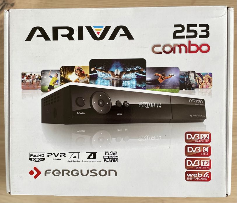 Dekoder Ferguson ARIVA  253 combo-tv naziemna, kablowa i satelitarna