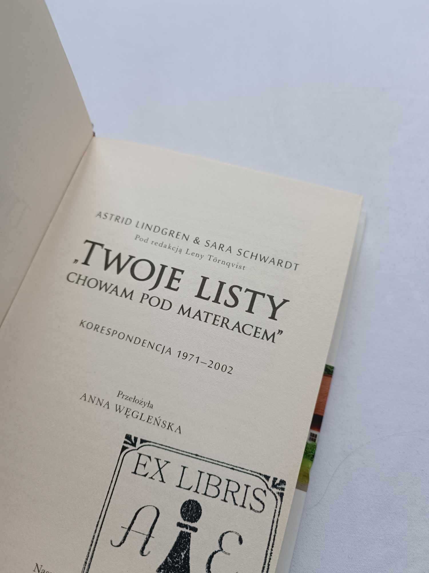 książka Twoje Listy chowam pod materacem Astrid Lindgren