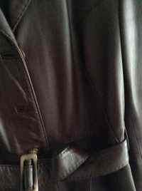 casaco comprido em pele castanha, tamanho 38 -100€ + portes à cobrança