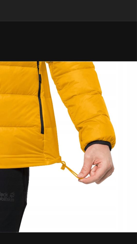 Jack Wolfskin Kurtka puchowa Tundra  Żółty Regular Fit