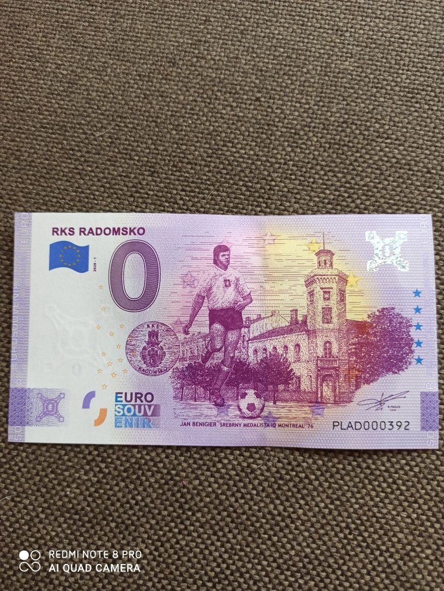 Banknot 0 euro rks radomsko