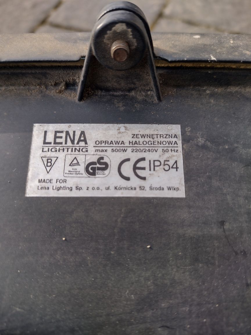 Lampa halogenowa firmy Lena max 500 W