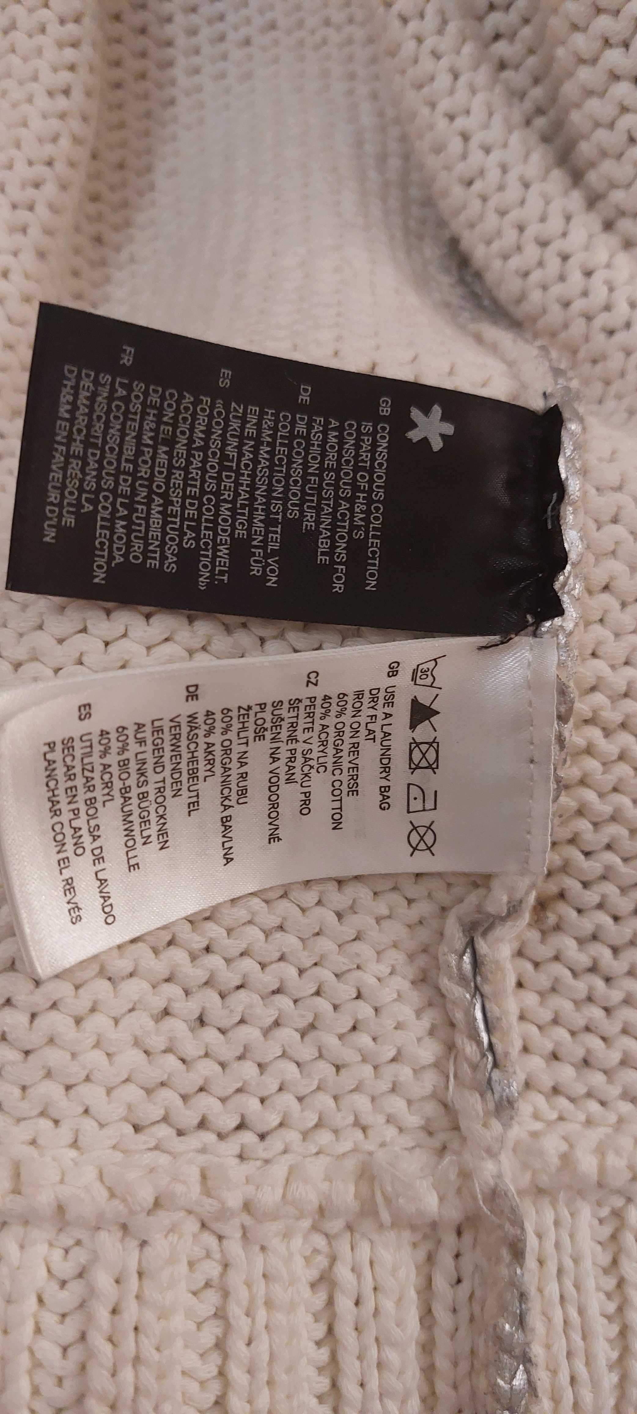 Sweter  H&M crop bolerko urocze frywolny #oldmoney #fammefatale