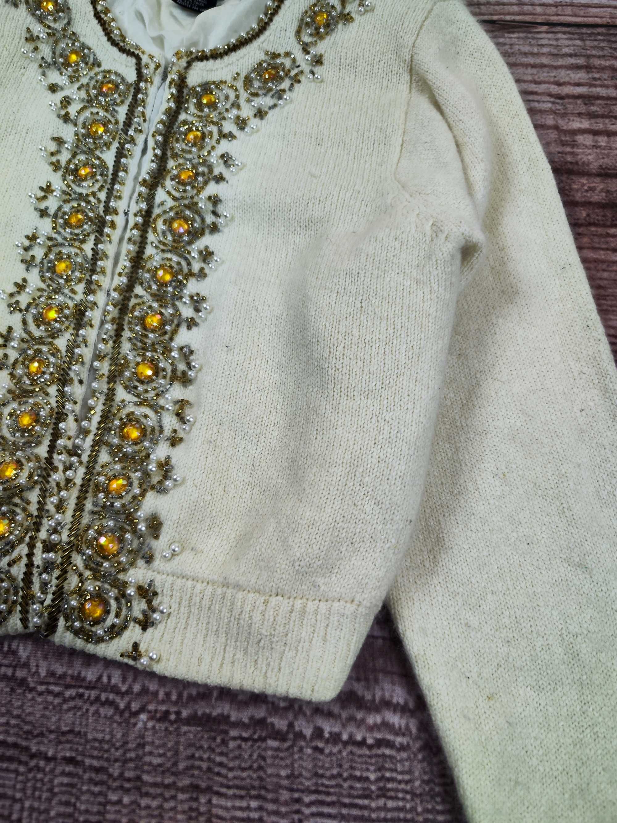 Vintage jedwabny kardigan sweter TAMPA 90s