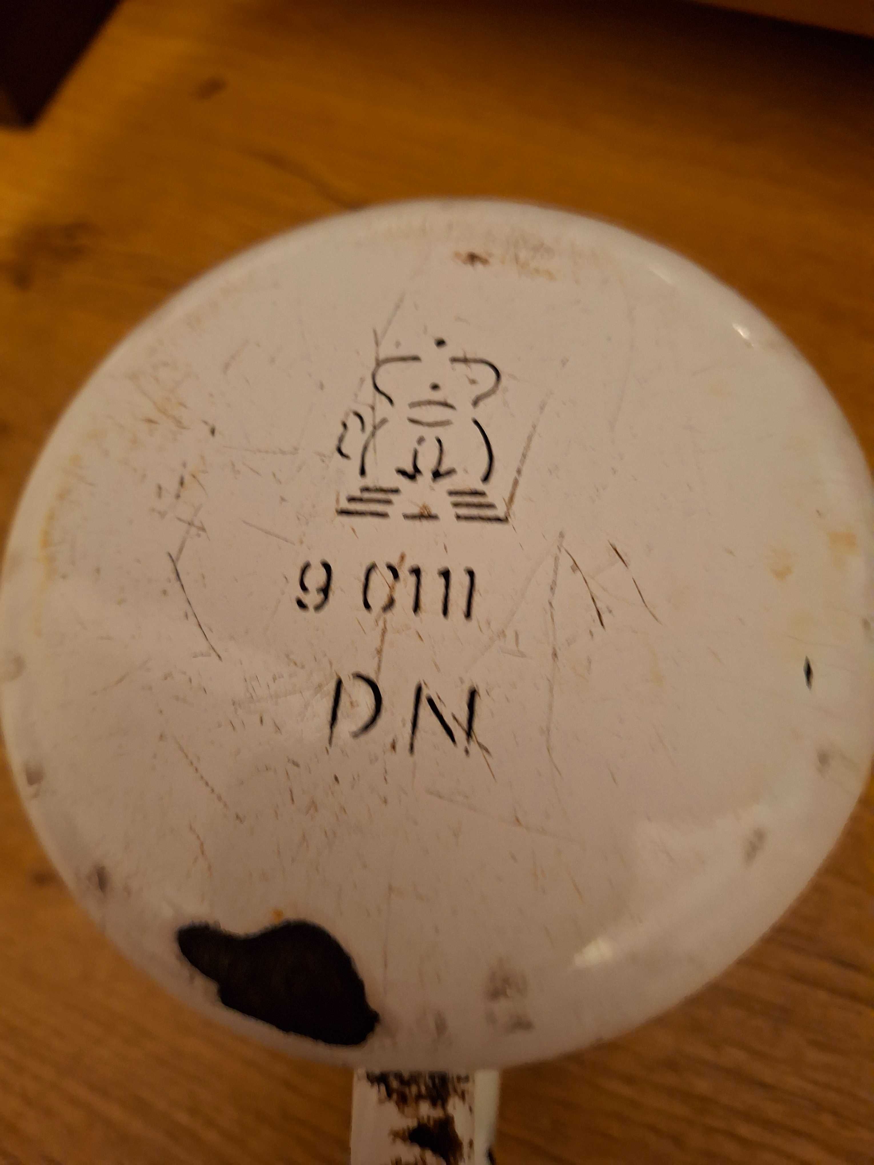 Garnuszek,kubek PRL emaliowany 0,5l jabłka