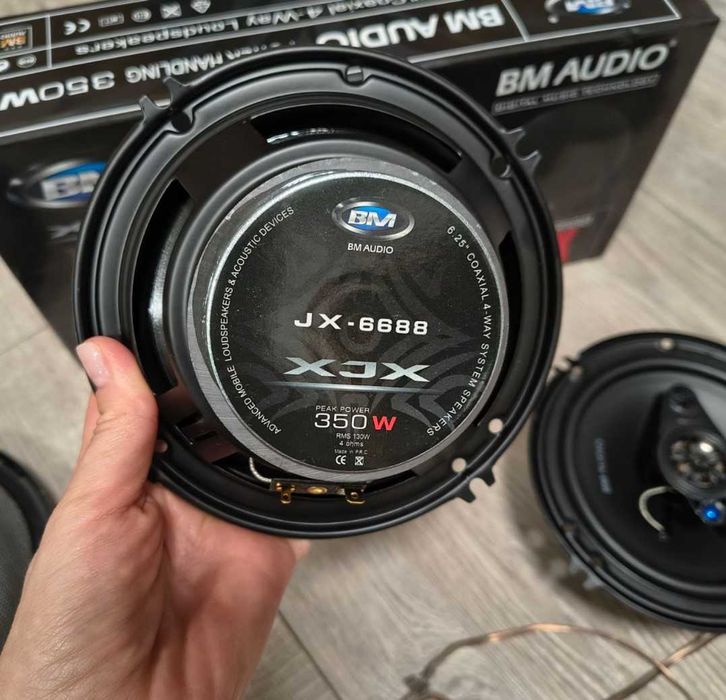 2 шт Boschmann XJ3-663B, WJ1-S66V4 колонки в машину новые 330 Вт 16см