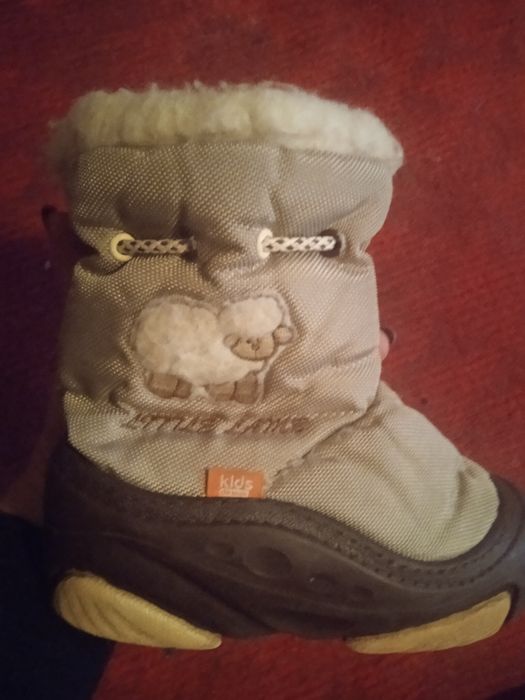 Кожані зимові дитячі сапожки фірма кідс