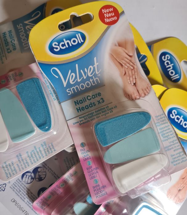 Velvet smooth Nail Care Heads x3