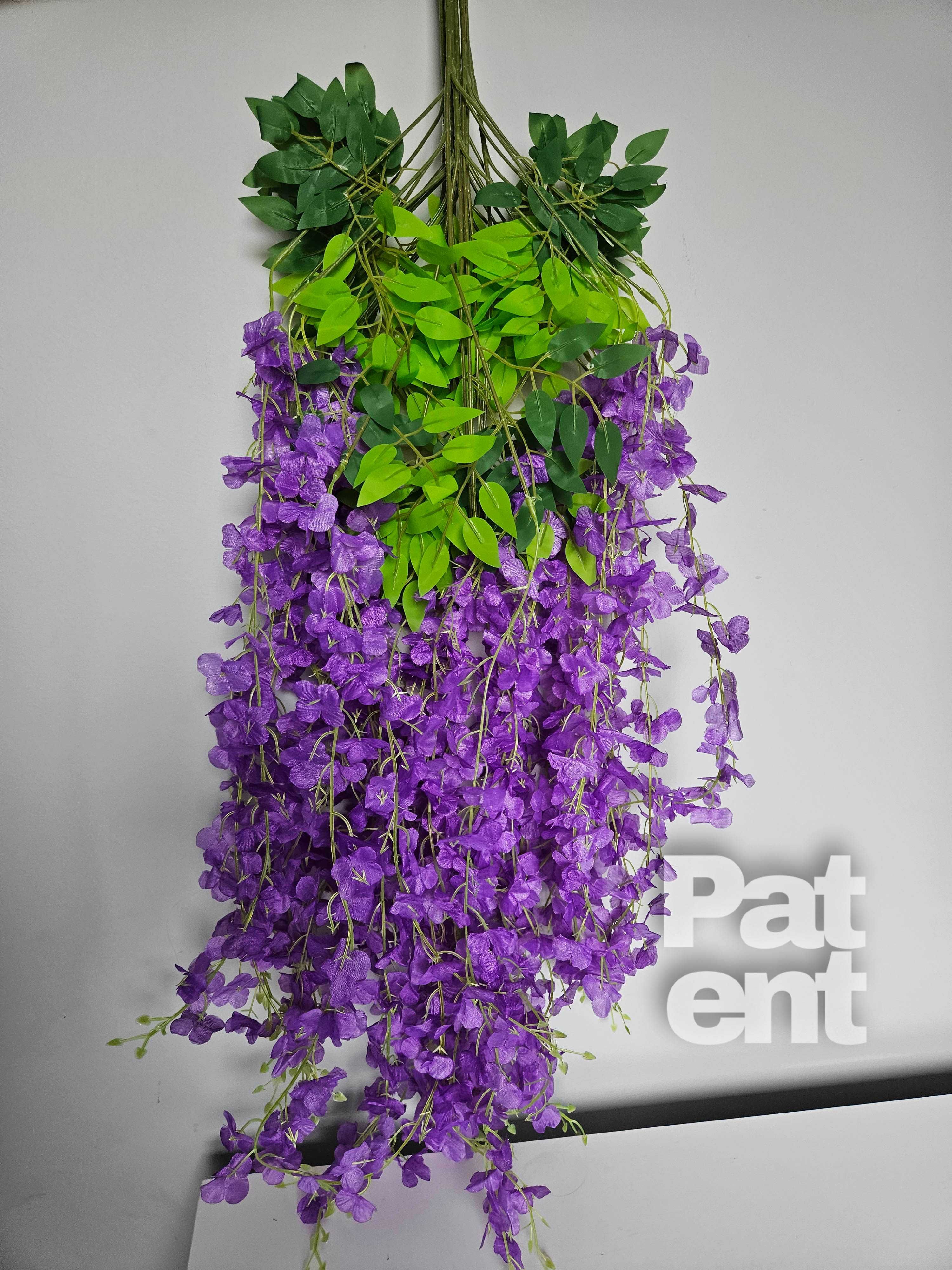 Wisteria fioletowa glicynia sztuczna girlanda dekoracja 12 sztuk