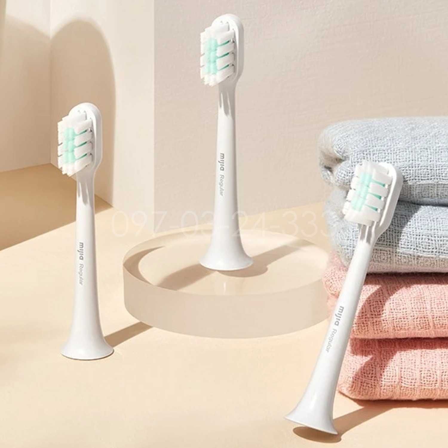 Упаковка 3 шт насадки для зубної щітки Xiaomi Electric Toothbrush T200