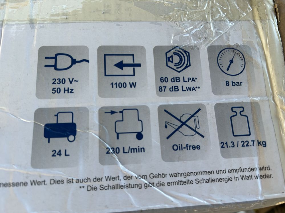 Kompresor Scheppach HC25si  bardzo cichy