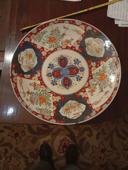 Prato de decoração Imari grande