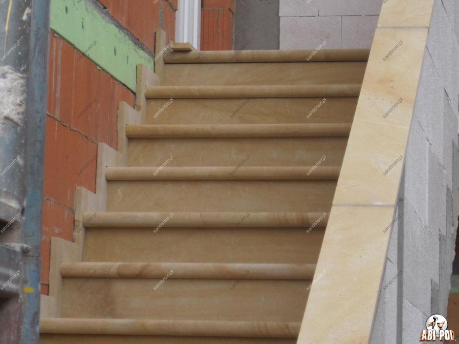 ~27~ Schody kamienne bloki piaskowca schody z piaskowca mrozoodporne