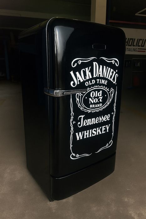 Frigorífico vintage restauro Jack Daniels